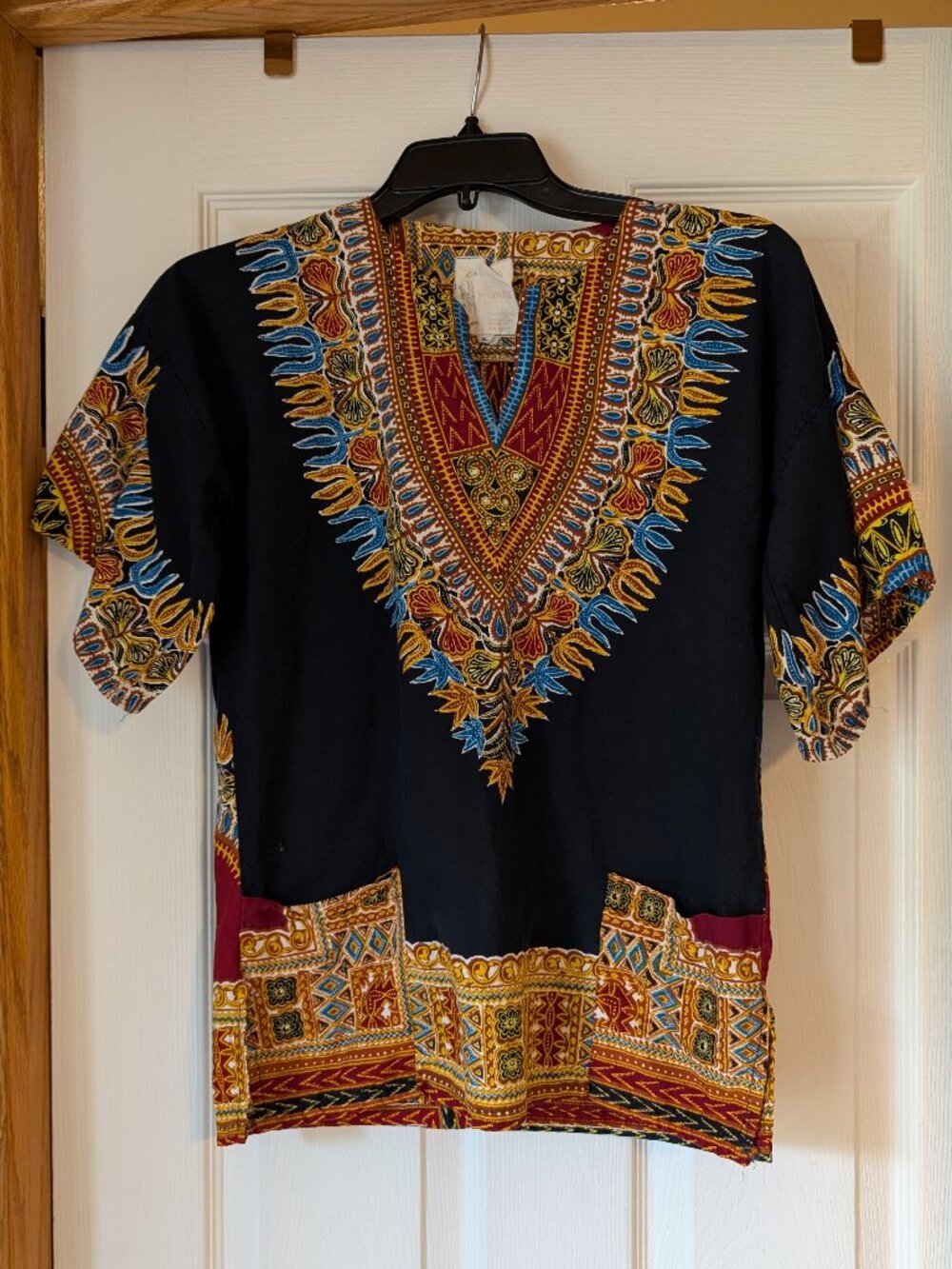 Rare Vintage Traditional Dashiki, Vibrant Colors and Exquisite Details, Small